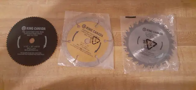 King Canada 3‑1/2" Mini Plunge Saw Kit with 3 blades in Power Tools in City of Toronto - Image 3