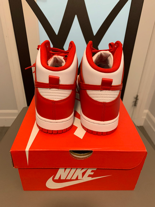 Nike Dunk High “University Red” in Men's Shoes in City of Toronto - Image 4
