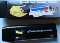 Portable Money Detector and Flashlight
