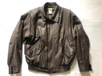 MENS  VINTAGE  LEATHER  BOMBER JACKET