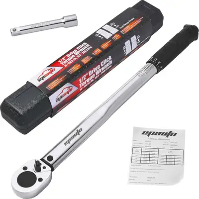 EPAuto 1/2-inch Drive Click Torque Wrench, 10~150 ft./lb, 13.6~203.5 N/m Made in Taiwan: Manufacture...