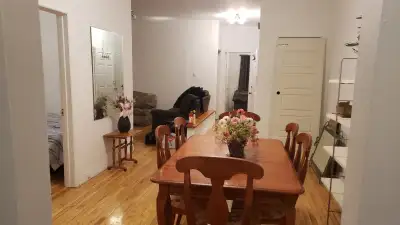 3 chambres dans 6 1/2 meublé