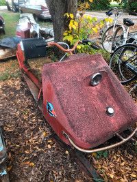 Vintage antique 1968 Alouette snowmobile