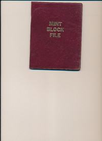 Stamp Collecting - Mint Block File