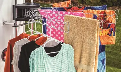 Trailer RV Ladder Laundry Rack Stromberg-Carlson Extend-A-Line - Model CL-35 The Extend-A-Line by St...