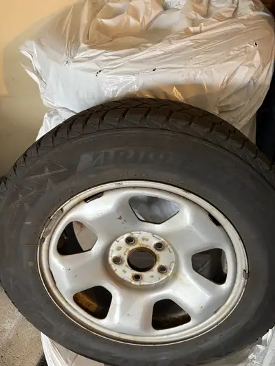 4 tires 235/65R17 on steel rims