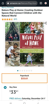Nature Play at Home: Creating Outdoor Spaces. Original price 33$
