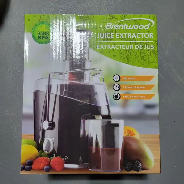 BRENTWOOD 400W 2-SPEED JUICE EXTRACTOR