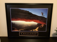 Motivational Print “Challenge” for your office, den or bedroom