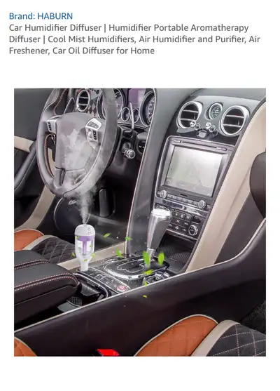 HABURN Car Humidifier and Aroma Diffuser, View more