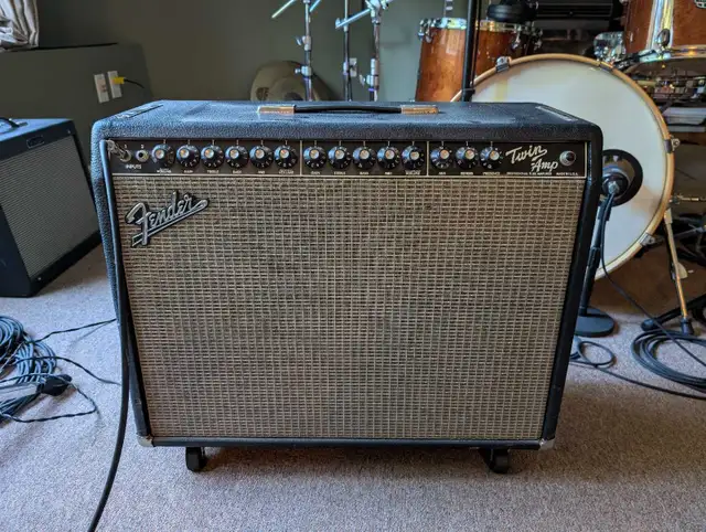 100/25 watt Fender Twin guitar tube amp in Amps & Pedals in Dartmouth - Image 2