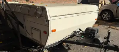 CAMPER TENT Trailer so light a car could pull it easy on gas cheaper by far than any other large cam...