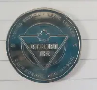 2010 Canadian Tire Limited Edition Cash Bonus Coin. Ice Skaters