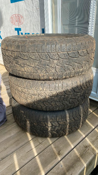 3 HANKOOK DYNAPRO AT-M 265/60R18 110T tires, good condition