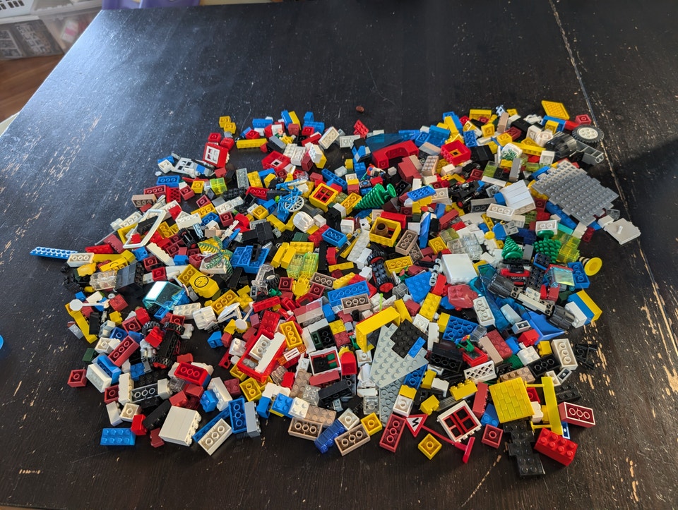 Large LEGO Blocks Lot -Mostly Genuine LEGO with Specialty Pieces | Toys ...