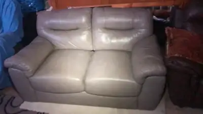 NICE leather loveseat sofa couch. I deliver for extra, View more