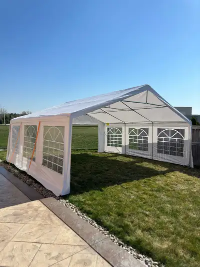 - Tents 20x20 20x30 20x40 - White Resin Folding Chairs. - Rectangular / Circular Tables. Call or Tex...