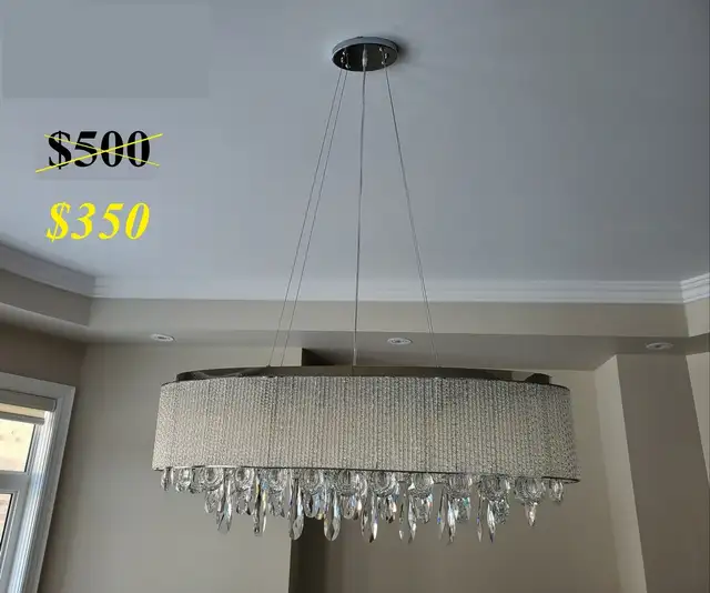 Real Crystal Chandeliers / Vanity Lights in Indoor Lighting & Fans in Oakville / Halton Region - Image 11