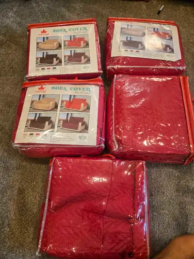 5 Pcs Slipcover Set for Couch Furniture Covers for Sofa Loveseat Couch Arm Chair, Form Fit Stretch....