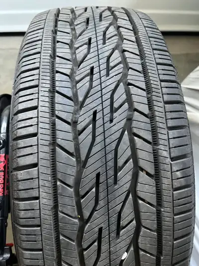 Tires have less than 1000km on them. Replaced tires with All Weather Tires Tires retail for $325-$38...