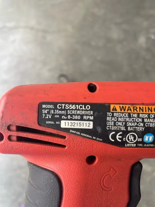 Snap On Tools Cordless Screwdriver in Power Tools in Edmonton - Image 3