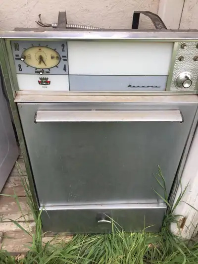 old vintage oven not stove. stainless front. I deliver , View more