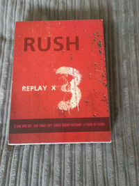 RUSH  ..  REPLAY  X  3  ..  DVD  SET