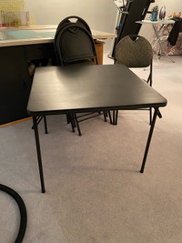 Folding Card Table w/4Chairs 