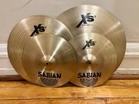 Sabian Cymbal Pack XS20 Hi-Hats, Crash and Ride