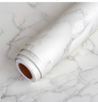 White/Gray Granite Peel and Stick Waterproof Wallpaper rolls