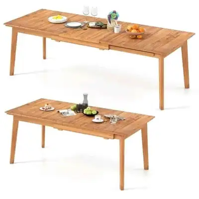 Tangkula Patio Extendable Dining Table for 6-8, View more