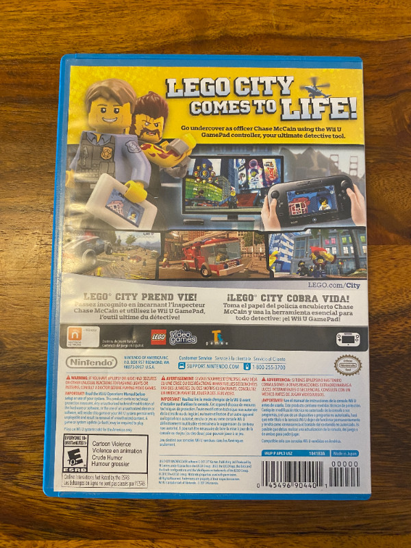 Lego City Undercover Nintendo Selects - Wii U (CIB) dans Nintendo Wii U  à Ville de Montréal - Image 2