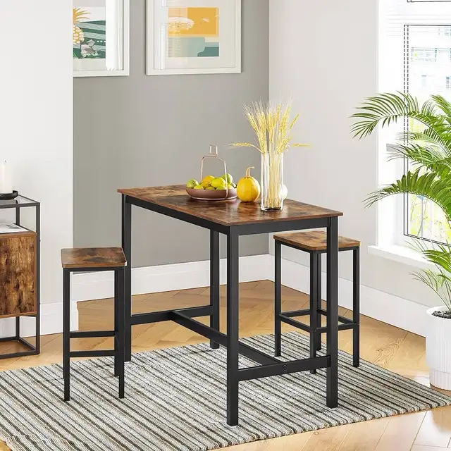 Kitchen Breakfast Bar Stool with Footrest, Industrial in Living  in Chairs & Recliners in Markham / York Region - Image 5