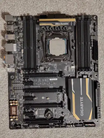 $300 is for motherboard only. Intel Core i7-5820K is $100. Combo price is $350.
