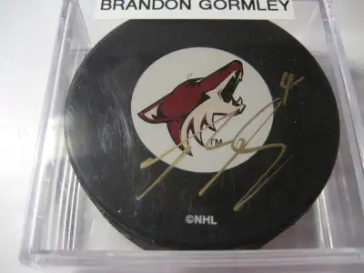 Brandon Gormley signed Phoenix Coyotes puck, View more