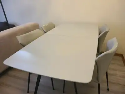 Structube Yano Extendable Dining Table & Chairs Set – Modern, View more