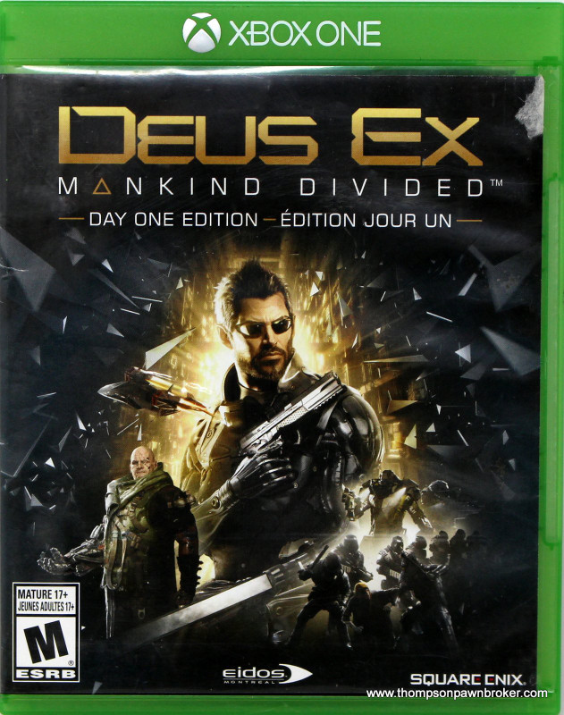 XBOX ONE DEUS EX - MANKIND DIVIDED - DAY ONE EDITION GAME in Other in Hamilton