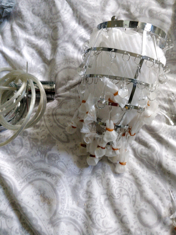 Small glass chandelier in Indoor Lighting & Fans in Peterborough