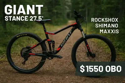 Giant Stance Full Suspension MTB — RockShox / Shimano / Maxxis, View more