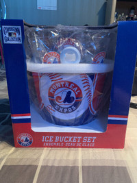 MLB Montreal Expos Set Biere Bucket Verre Baseball Ete Sport Bud