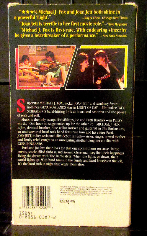 Light of Day (VHS, 1989) Michael J. Fox ,Joan Jet~~SUPER RARE~~ in CDs, DVDs & Blu-ray in Stratford - Image 3