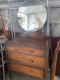 Antique Dresser with Mirror