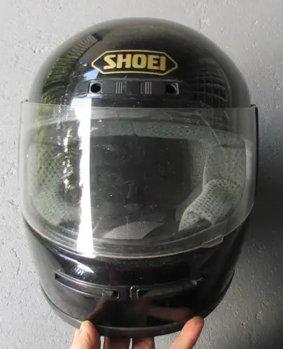 SHOEI RF-108V motorcycle helmet, DOT approved, SNELL M85, full face shield, size MED, 7 1/8 to 7 1/4...