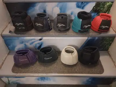 Arma- purple and hunter green, $20 each Supra - brown, teal, red, grey, white and navy blue, $10 eac...
