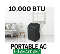 PORTABLE AIR CONDITIONER-10000BT-heater-inbox remote-$329-NO TAX