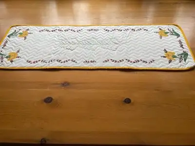 Yellow table runner, View more