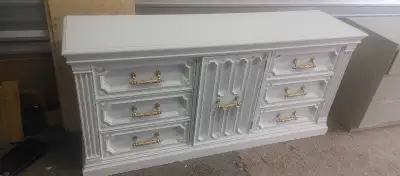 9 drawers dresser white French provincial, View more