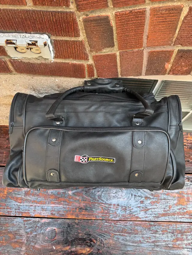 Faux Leather Black Tote