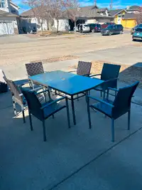 Patio Table and Six Chairs