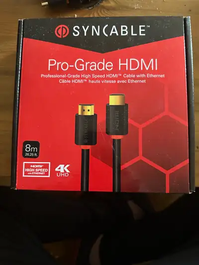 Pro grade HDMI cables- 8 metres. Brand new!, View more